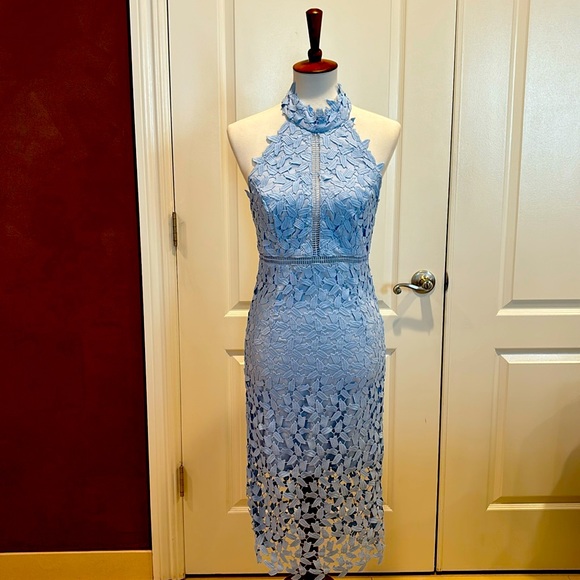 Bardot Dresses & Skirts - Bardot Lace Blue Dress
